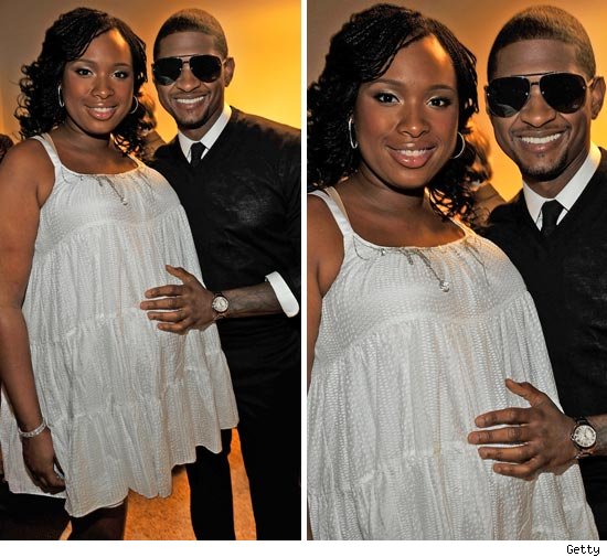 Jennifer Hudson and Usher at Staples Center
