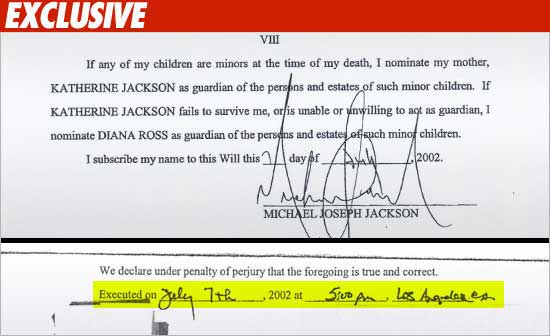 Jackson's Will -- Randy Says Not MJ's Signature