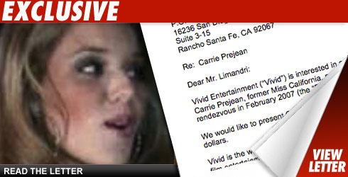 Porn Company Gives Carrie Prejean the Hard Sell