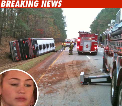 Miley Cyrus Tour Bus in Deadly Crash