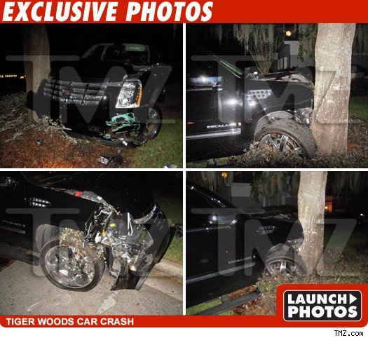 Tiger Woods Car Crash Photos
