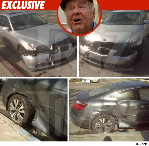 Dick Van Patten Hits Race Track After Car Crash