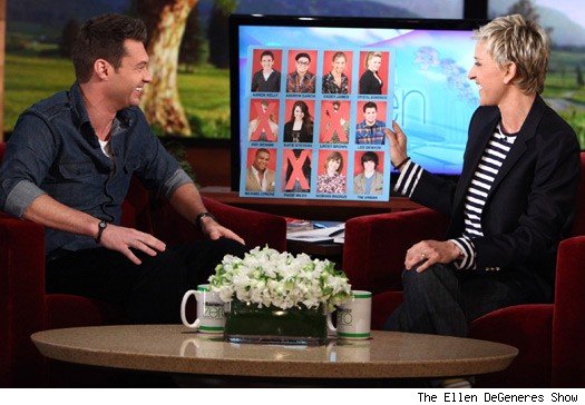 RYan Seacrest & Ellen DeGeneres