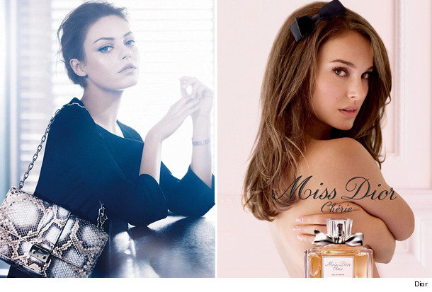 mila kunis natalie portman dior