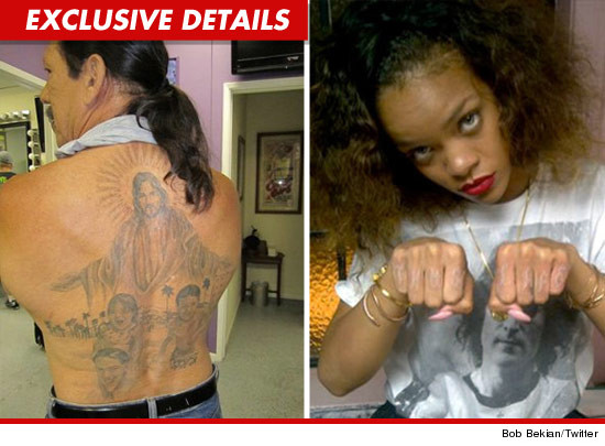 Say What You Want About Rihannas New THUG LIFE Tat Because Shes Already Getting Props From Machete Star And Tattoo Connoisseur Danny Trejo Who Say What You Want About Rihannas New THUG LIFE Tat Because Shes Already Getting Props From Machete Star And Tattoo Connoisseur Danny Trejo Who