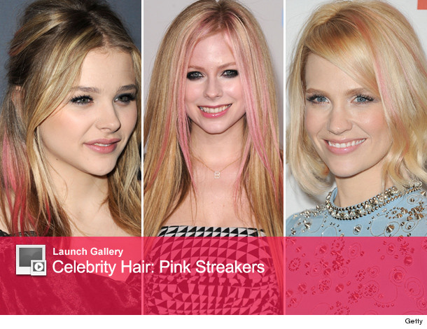 January Jones pink hair