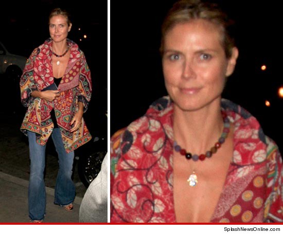 Heidi Klum Jetting Out Of Town Without The