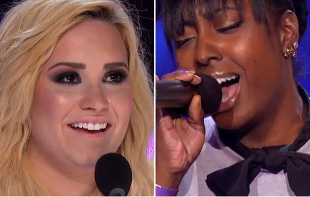 "X Factor" Contestant Sings Whitney Houston, Makes Demi Lovato Cry!