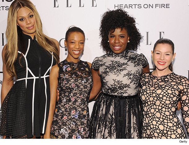 Uzo Aduba Aka Crazy Eyes Goes Glam For Elle Women In Tv