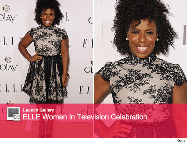 Uzo Aduba Aka Crazy Eyes Goes Glam For Elle Women In Tv