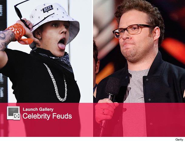 Justin Bieber Seth Rogen Feud