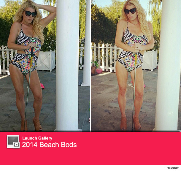 Jessica Simpson Skinny Swimsuit