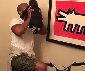 Kelly Rowland Posts Rare Pic of Baby Titan Getting a Kiss From His Daddy