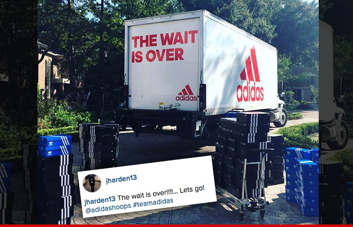 adidas sends james harden shoes adidas sends james harden shoes