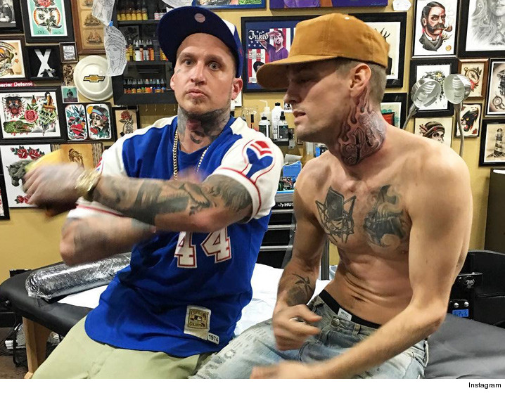 aaron carter gets neck tattoo wants the full tyson tmz com aaron carter gets neck tattoo wants the full tyson tmz com