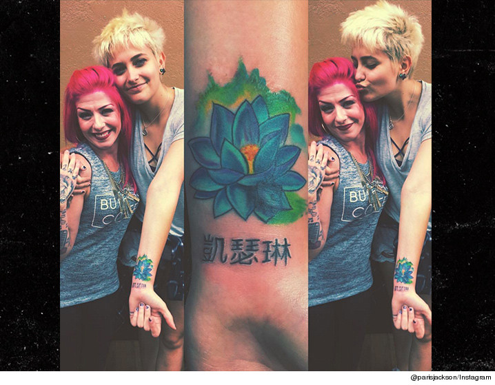 paris jackson gets new tattoo this time for grandma katherine paris jackson gets new tattoo this time for grandma katherine