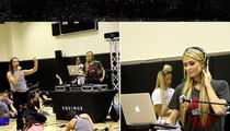 Paris Hilton DJs for a Yoga Session at Equinox (VIDEO)