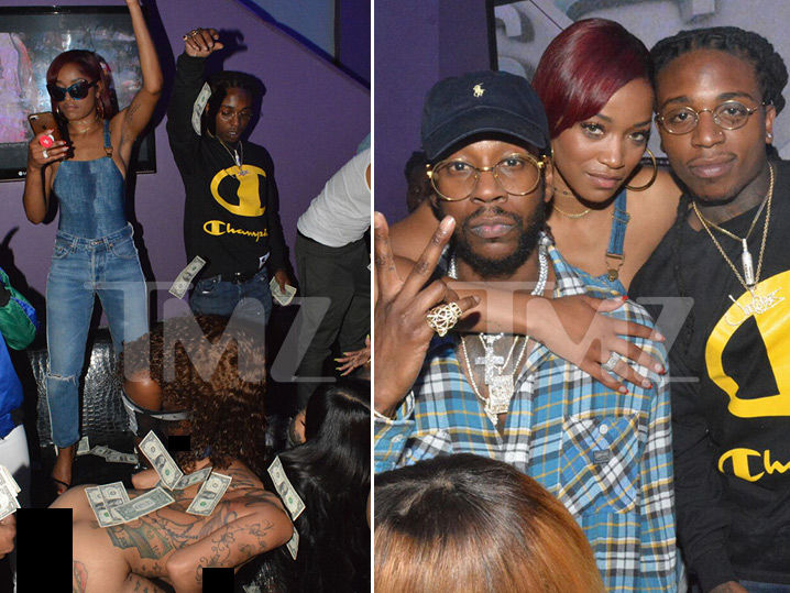 Keke Palmer Hits Strip Club with 2 Chainz to Test New Song