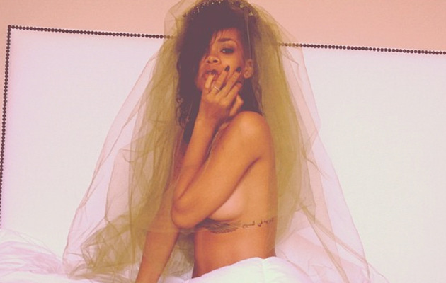 Rihanna Posts Topless Post-Halloween Pic