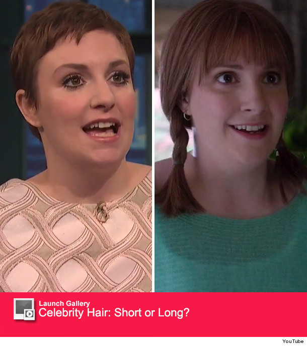 Lena Dunham "Premieres" New Pixie Cut on "Late Night ...