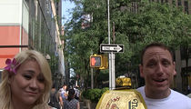 Joey Chestnut Celebrated Hot Dog Victory with Giant Dumps