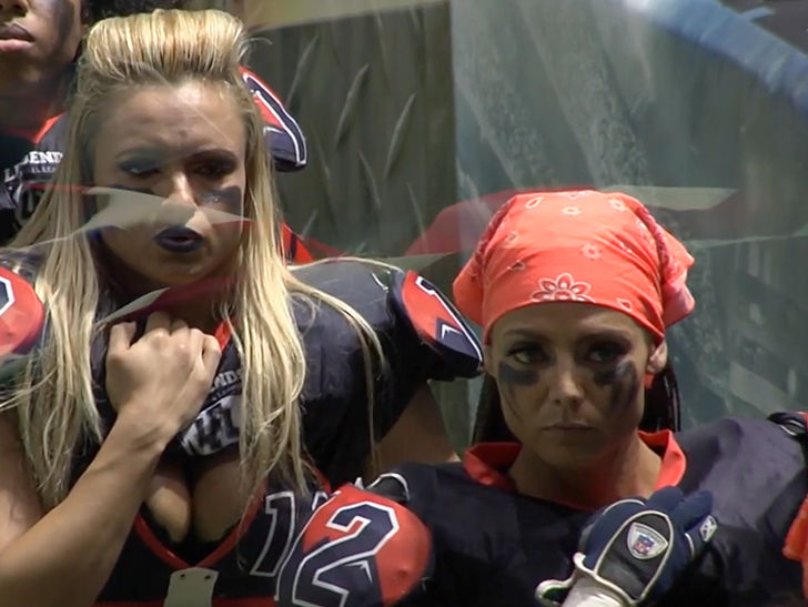 Legends Football League Shades NFL, We Don't Get On Our Knees