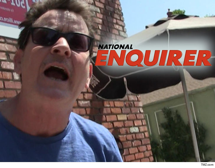Charlie Sheen Sues National Enquirer for Defamation Over Corey Haim Allegation Charlie Sheen Sues National Enquirer for Defamation Over Corey Haim Allegation