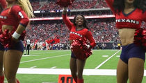 Simone Biles Crushes Texans Cheerleading Debut, Mostly 