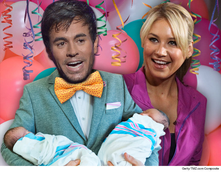 Enrique Iglesias and Anna Kournikova give first-ever glimpse of twins