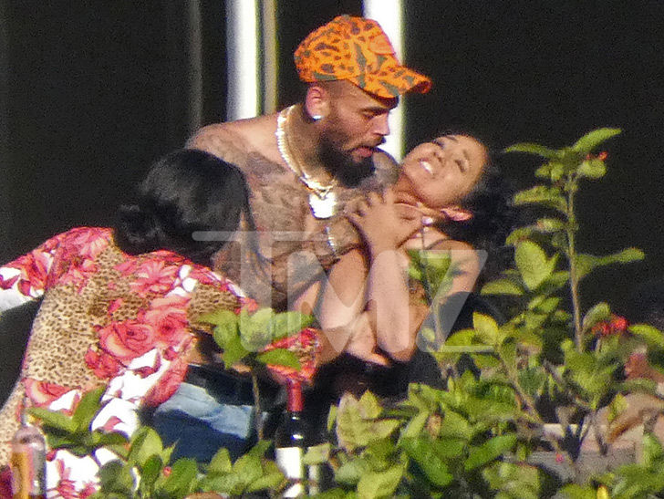 Chris Brown Puts Hands on Woman’s Neck But They Say it’s Just Horseplay