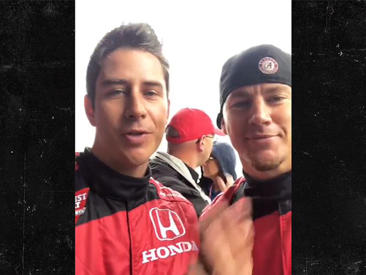 Bachelor Arie Luyendyk Jr. Meets Channing Tatum at the Race Track Bachelor Arie Luyendyk Jr. Meets Channing Tatum at the Race Track