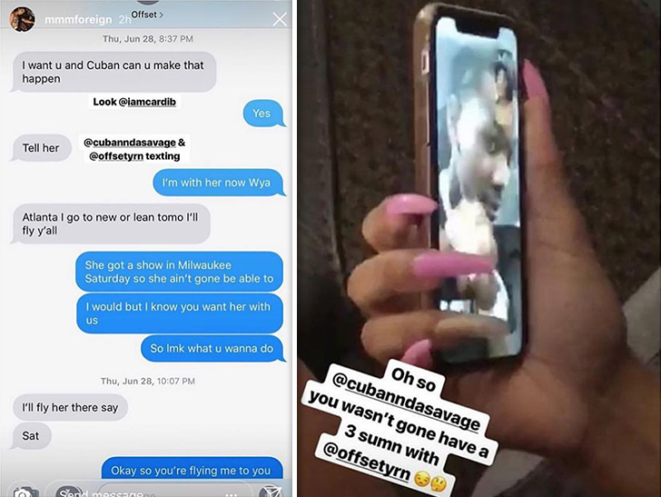 Cardi B Announced Offset Split 2 Days After Alleged Texts Imply He was Cheating
